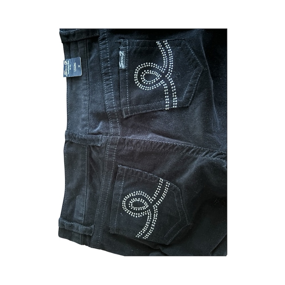 Seven7 Black Straight Leg Mid Rise NWT Jeans/Leggings - Picture 11 of 13